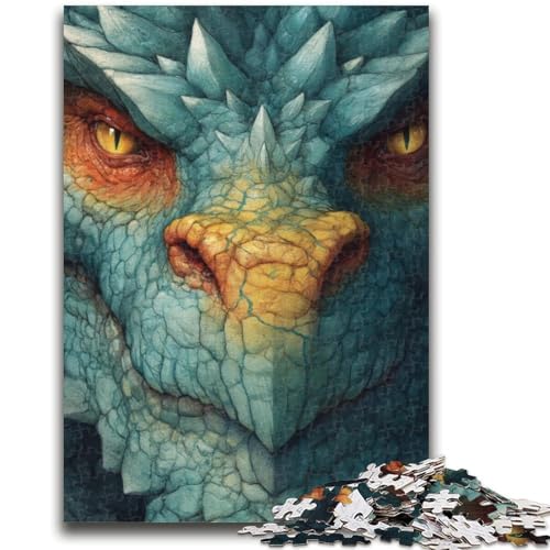 1000-teiliges Puzzle für Teenager, Fliegender Drache, Puzzle für Erwachsene, Lernspielzeug, Familienspiele, einzigartige Geburtstags- und Geschenkideen, (38x26cm) von GKJPOXZJ