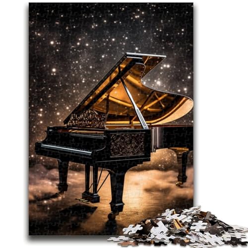 1000-teiliges Puzzle für Teenager, Galaxy Piano, Puzzles für Erwachsene, anspruchsvolle Spielegeschenke, ganze Familie (26x38cm) von GKJPOXZJ