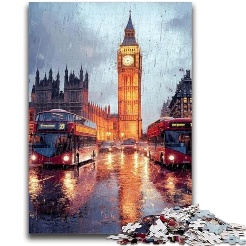 1000-teiliges Puzzle für Teenager, Geschenke, Big Ben, London-Puzzles für Erwachsene, Lernspielzeug, Familienspiele, Geschenke für Freunde und Familie (38x26cm) von GKJPOXZJ