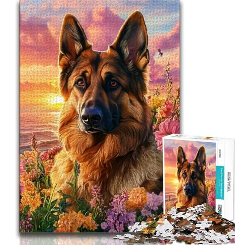 1000-teiliges Puzzle für Teenager, Geschenke, Deutscher Schäferhund, Spielzeug, Lernspiele, Stressabbau, Stärkung der Liebe zwischen Paaren, 75x50cm 1000-teiliges Puzzle für Teenager, Geschenke, Deutscher Schäferhund, Spielzeug, Lernspiele, Stressabbau, Stärkung der Liebe zwischen Paaren, 75x50cm von GKJPOXZJ