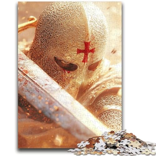 1000-teiliges Puzzle für Teenager, Geschenke, Fantasy-Ritter-Puzzles für Erwachsene, Lernspielzeug, Familienspiele, Geschenke für Freunde und Familie (38x26cm) von GKJPOXZJ