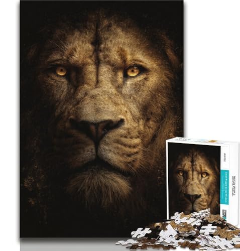 1000-teiliges Puzzle für Teenager, Geschenke, König und Löwe, Lernspiele, Heimdekoration, Lernspiel für Geburtstag, Weihnachten, 38x26cm 1000-teiliges Puzzle für Teenager, Geschenke, König und Löwe, Lernspiele, Heimdekoration, Lernspiel für Geburtstag, Weihnachten, 38x26cm von GKJPOXZJ