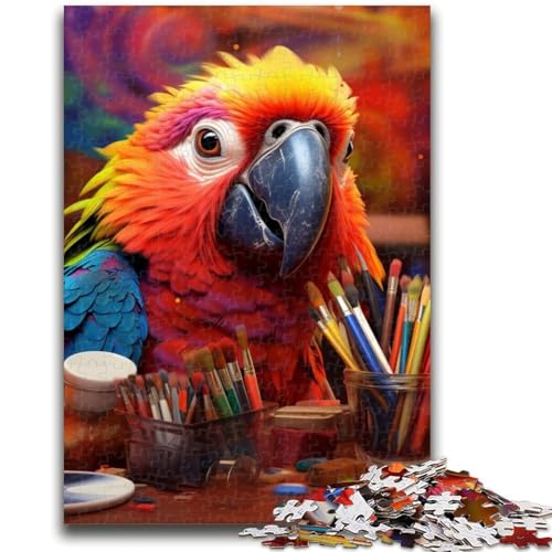 1000-teiliges Puzzle für Teenager, Geschenke, Papagei, 1000 Teile für Teenager, Spielzeug, Lernspiele, Stressabbau, einzigartige Geburtstags- und Geschenkideen (50x75cm) von GKJPOXZJ
