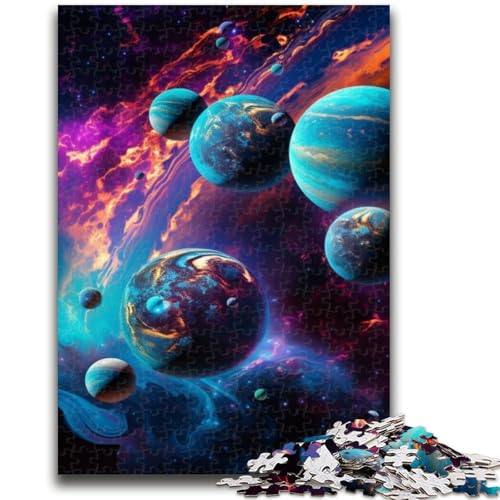 1000-teiliges Puzzle für Teenager, Geschenke, buntes Universum, Teenager-Puzzle, Lernspiele, Wanddekoration, einzigartige Geburtstags (26x38cm) von GKJPOXZJ