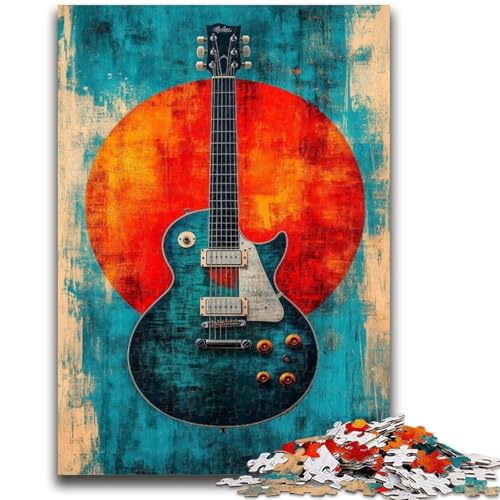 1000-teiliges Puzzle für Teenager, Gitarrenpuzzle für Teenager, einzigartige Geburtstags- und Geschenkideen für Kinder ab 14 Jahren (50x75cm) von GKJPOXZJ