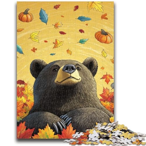1000-teiliges Puzzle für Teenager, Halloween-Braunbär-Puzzles für Teenager, dekomprimierendes intellektuelles Lernspielzeug, perfekte Dekoration (75x50cm) von GKJPOXZJ