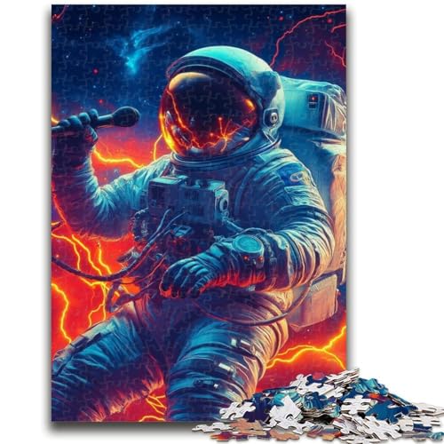1000-teiliges Puzzle für Teenager, Musik-Astronauten-Puzzles für Teenager, dekomprimierendes intellektuelles Lernspielzeug, perfekte Dekoration (75x50cm) von GKJPOXZJ