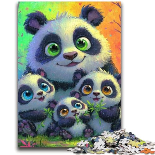 1000-teiliges Puzzle für Teenager, Panda, 1000 Teile für Teenager, Wichtelgeschenke für Kinder ab 14 Jahren (26x38cm) von GKJPOXZJ