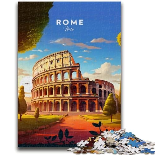 1000-teiliges Puzzle für Teenager, Rom, 1000 Teile für Teenager, Wichtelgeschenke für Kinder ab 14 Jahren (50x75cm) von GKJPOXZJ