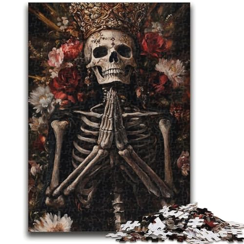 1000-teiliges Puzzle für Teenager, Skelettkönig-Puzzle, Geburtstagsgeschenk, Geschenke, Wandkunst für Kinder ab 14 Jahren (26x38cm) von GKJPOXZJ