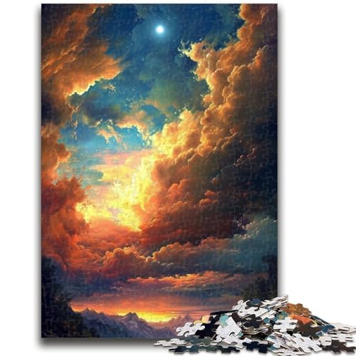 1000-teiliges Puzzle für Teenager, Sonnenuntergang in den Bergen, Spielzeug, Lernspiele, Stressabbau, einzigartige Geburtstags- und Geschenkideen (75x50cm) von GKJPOXZJ