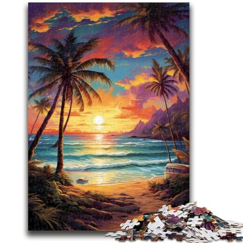1000-teiliges Puzzle für Teenager, Strandlandschaft, 1000 Teile für Erwachsene, Quizspiel, Wanddekoration, einzigartige Geburtstags (75x50cm) von GKJPOXZJ