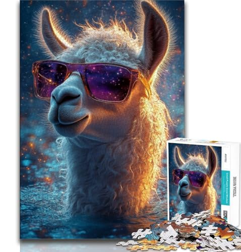 1000-teiliges Puzzle für Teenager, Tier-Alpaka, Lernspiele, Heimdekoration, Lernspiel für Geburtstag, Weihnachten, 38x26cm von GKJPOXZJ