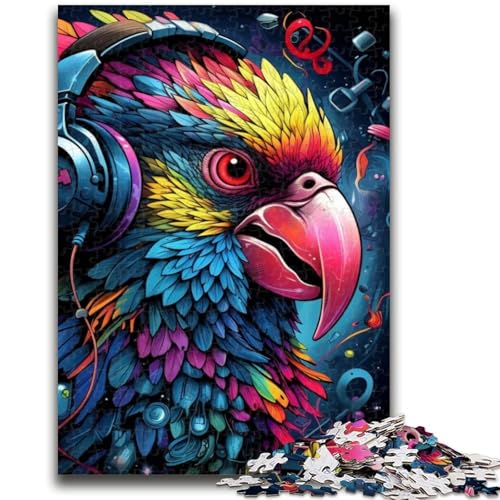 1000-teiliges Puzzle für Teenager, Tiere, Vögel, Papageien, Spielzeug, Lernspiele, Stressabbau, einzigartige Geburtstags- und Geschenkideen (75x50cm) von GKJPOXZJ
