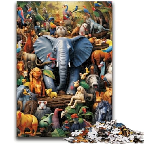 1000-teiliges Puzzle für Teenager, Tierwelt, 1000 Teile für Teenager, Wichtelgeschenke für Kinder ab 14 Jahren (50x75cm) von GKJPOXZJ