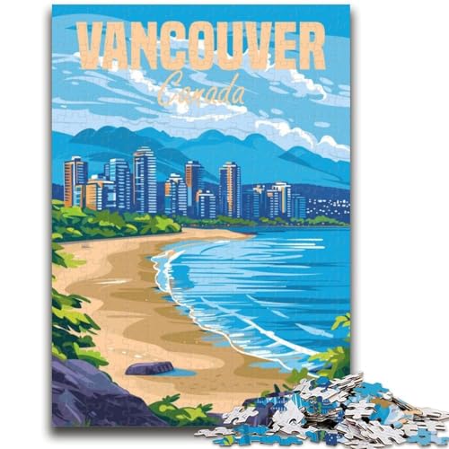 1000-teiliges Puzzle für Teenager, Vancouver, Kanada, 1000 Teile für Teenager, Wichtelgeschenke für Kinder ab 14 Jahren (26x38cm) von GKJPOXZJ