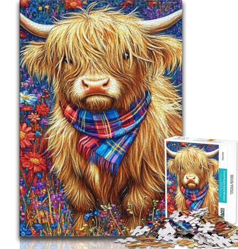 1000-teiliges Puzzle für Teenager, Yak-Ölgemälde, Stressabbau, Staycation, Zeit totschlagen, Liebe zwischen Paaren stärken, 38x26cm von GKJPOXZJ