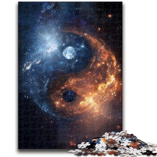 1000-teiliges Puzzle für Teenager, Yin- und Yang-Puzzle, Spielzeug, Lernspiele, Stressabbau, einzigartige Geburtstags- und Geschenkideen (75x50cm) von GKJPOXZJ