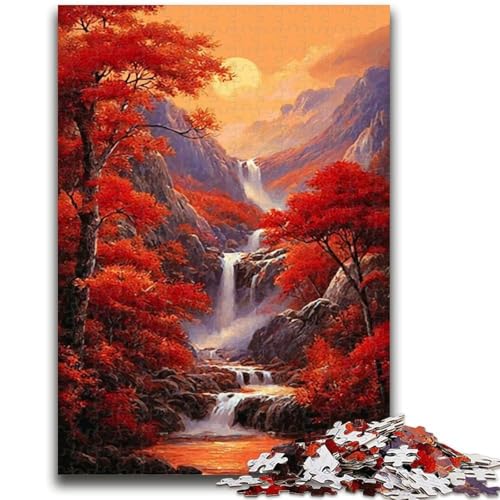 1000-teiliges Puzzle für Teenager, japanische Herbstlandschaftspuzzles, pädagogisches Spielzeug zum Stressabbau, tolle Geschenke und Spielzeuge, (50x75cm) von GKJPOXZJ