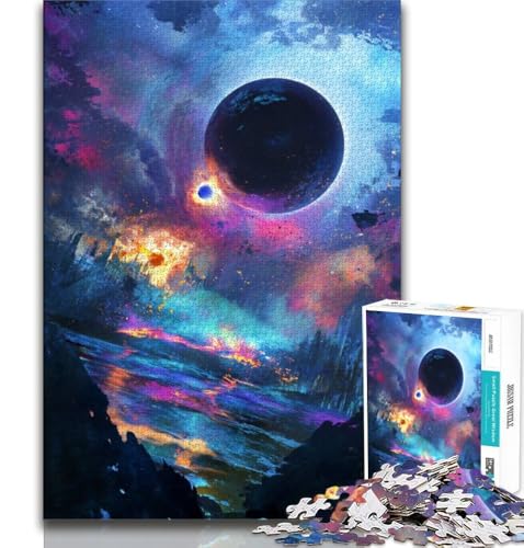 1000-teiliges Puzzle mit Milchstraßen-Universum und Galaxie für Erwachsene und Jugendliche, Herausforderung für die Gehirnintelligenz, süchtig machendes Spielzeug für die Heimdekoration, 75x50cm von GKJPOXZJ