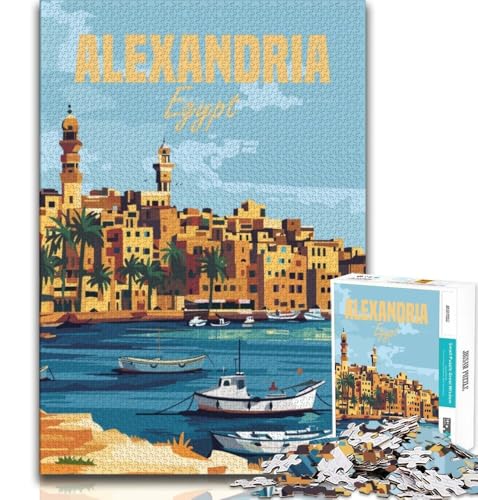 Alexandria, Ägypten, Puzzle 1000 Teile für Erwachsene, anspruchsvolles Spiel und Familienspiel, ganze Familie, 38x26cm Alexandria, Ägypten, Puzzle 1000 Teile für Erwachsene, anspruchsvolles Spiel und Familienspiel, ganze Familie, 38x26cm von GKJPOXZJ