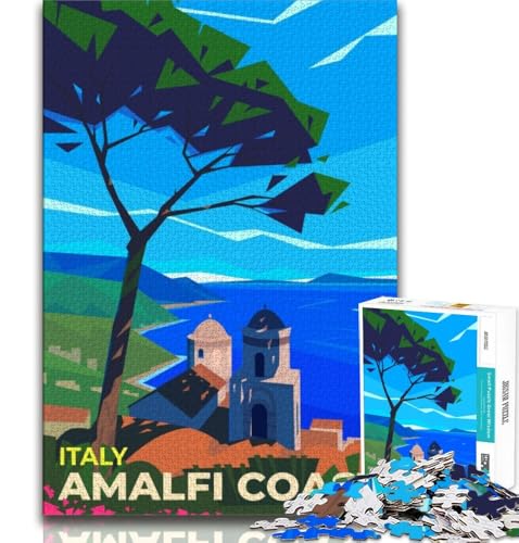 Amalfiküste-Puzzle, 1000 Teile, für Teenager, anspruchsvolles Spiel und Familienspiel, Wanddekoration, einzigartige Geburtstags, 38x26cm Amalfiküste-Puzzle, 1000 Teile, für Teenager, anspruchsvolles Spiel und Familienspiel, Wanddekoration, einzigartige Geburtstags, 38x26cm von GKJPOXZJ