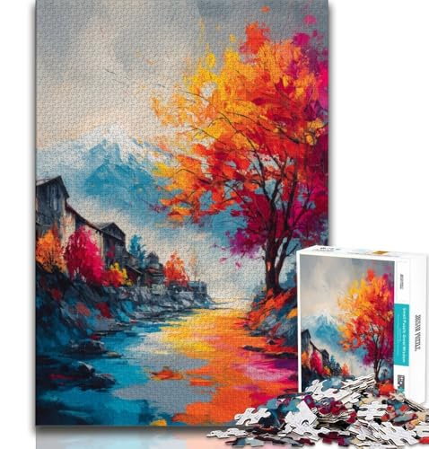 Aquarell-Berge, 1000-teiliges Puzzle für Erwachsene und Jugendliche, Lernspiele, Wanddekoration, einzigartige Geburtstags, 75x50cm Aquarell-Berge, 1000-teiliges Puzzle für Erwachsene und Jugendliche, Lernspiele, Wanddekoration, einzigartige Geburtstags, 75x50cm von GKJPOXZJ