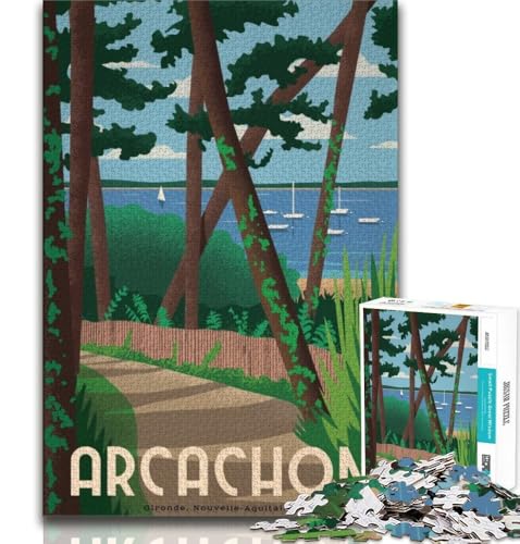 Arcachon 1000-teiliges Puzzle für Erwachsene und Jugendliche, Spielzeug, Lernspiele, Stressabbau, Wunschliste mit Weihnachtsmann, 38x26cm Arcachon 1000-teiliges Puzzle für Erwachsene und Jugendliche, Spielzeug, Lernspiele, Stressabbau, Wunschliste mit Weihnachtsmann, 38x26cm von GKJPOXZJ