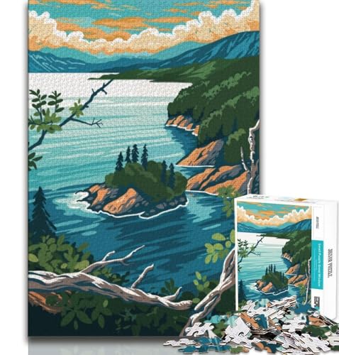 Baikalsee-Landschaftspuzzle 1000 Teile für Erwachsene, anspruchsvolles Spiel und Familienspiel, ganze Familie, 75x50cm Baikalsee-Landschaftspuzzle 1000 Teile für Erwachsene, anspruchsvolles Spiel und Familienspiel, ganze Familie, 75x50cm von GKJPOXZJ