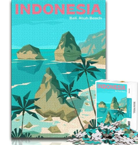 Bali-Puzzle für Teenager, 1000 Teile, anspruchsvolles Spiel, Geschenke für die ganze Familie, 38x26cm Bali-Puzzle für Teenager, 1000 Teile, anspruchsvolles Spiel, Geschenke für die ganze Familie, 38x26cm von GKJPOXZJ