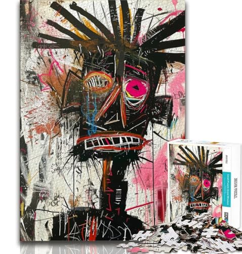 Basquiat Puzzle für Erwachsene, 1000 Teile, anspruchsvolles Spiel und Familienspiel, Wanddekoration, einzigartige Geburtstags, 38x26cm Basquiat Puzzle für Erwachsene, 1000 Teile, anspruchsvolles Spiel und Familienspiel, Wanddekoration, einzigartige Geburtstags, 38x26cm von GKJPOXZJ