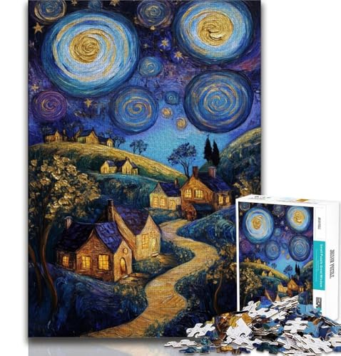 Baum unter dem Nachthimmel, Puzzle für Teenager, 1000 Teile, anspruchsvolles Spiel, Geschenke für die ganze Familie, 75x50cm von GKJPOXZJ