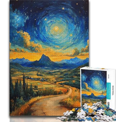 Berge unter dem Nachthimmel, Puzzle 1000 Teile, Geschenk für Erwachsene, zum Zeitvertreib zu Hause, jedes Teil ist einzigartig – anspruchsvolles Familienspiel, 75x50cm Berge unter dem Nachthimmel, Puzzle 1000 Teile, Geschenk für Erwachsene, zum Zeitvertreib zu Hause, jedes Teil ist einzigartig – anspruchsvolles Familienspiel, 75x50cm von GKJPOXZJ