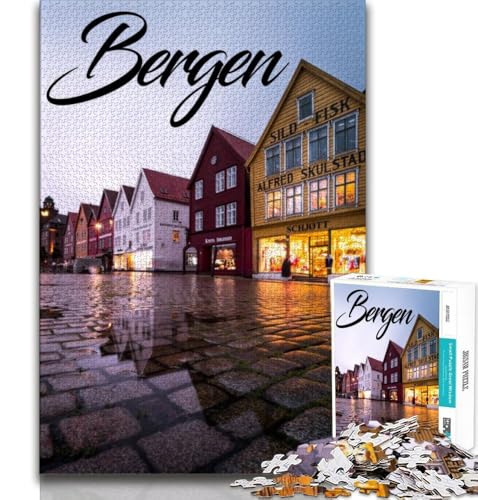 Bergen 1000-teiliges Puzzle für Erwachsene, Stressabbau, schwierige Herausforderung, gutes Geschenk für die ganze Familie, 75x50cm von GKJPOXZJ