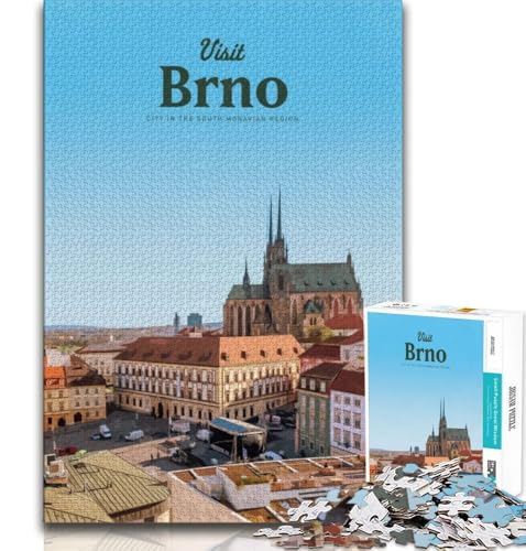 Besuchen Sie Brno, Puzzle mit 1000 Teilen für Teenager, Denkspiel, Wanddekoration, einzigartige Geburtstags, 38x26cm Besuchen Sie Brno, Puzzle mit 1000 Teilen für Teenager, Denkspiel, Wanddekoration, einzigartige Geburtstags, 38x26cm von GKJPOXZJ