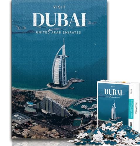 Besuchen Sie Dubai-Puzzles mit 1000 Teilen für Erwachsene, anspruchsvolles Spiel und Familienspiel, ganze Familie, 75x50cm Besuchen Sie Dubai-Puzzles mit 1000 Teilen für Erwachsene, anspruchsvolles Spiel und Familienspiel, ganze Familie, 75x50cm von GKJPOXZJ