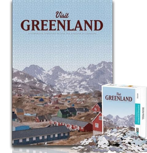 Besuchen Sie Grönland, Puzzle mit 1000 Teilen für Teenager, Denkspiel, Wanddekoration, einzigartige Geburtstags, 38x26cm Besuchen Sie Grönland, Puzzle mit 1000 Teilen für Teenager, Denkspiel, Wanddekoration, einzigartige Geburtstags, 38x26cm von GKJPOXZJ