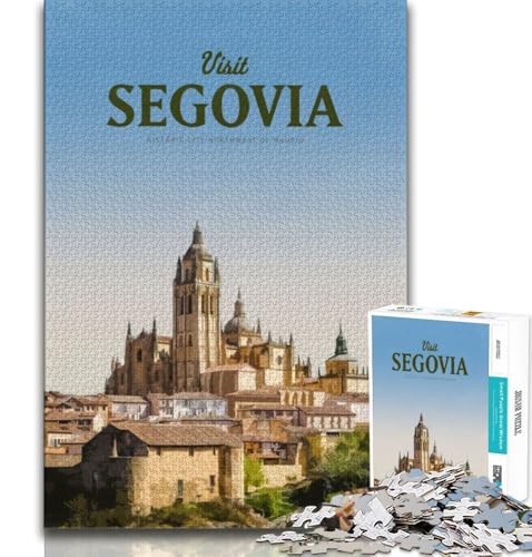Besuchen Sie Segovia, Puzzle mit 1000 Teilen für Teenager, Denkspiel, Wanddekoration, einzigartige Geburtstags, 38x26cm Besuchen Sie Segovia, Puzzle mit 1000 Teilen für Teenager, Denkspiel, Wanddekoration, einzigartige Geburtstags, 38x26cm von GKJPOXZJ