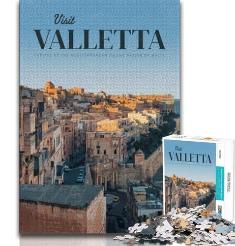 Besuchen Sie Valletta, 1000-teiliges Puzzle für Erwachsene und Jugendliche, Denkspiel, Wanddekoration, einzigartige Geburtstags, 38x26cm Besuchen Sie Valletta, 1000-teiliges Puzzle für Erwachsene und Jugendliche, Denkspiel, Wanddekoration, einzigartige Geburtstags, 38x26cm von GKJPOXZJ