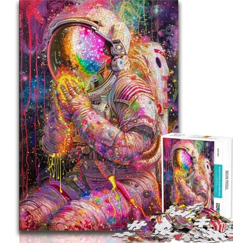 Betender Astronaut Puzzle für Teenager, 1000 Teile, Lernspielzeug, ganze Familie, 38x26cm Betender Astronaut Puzzle für Teenager, 1000 Teile, Lernspielzeug, ganze Familie, 38x26cm von GKJPOXZJ