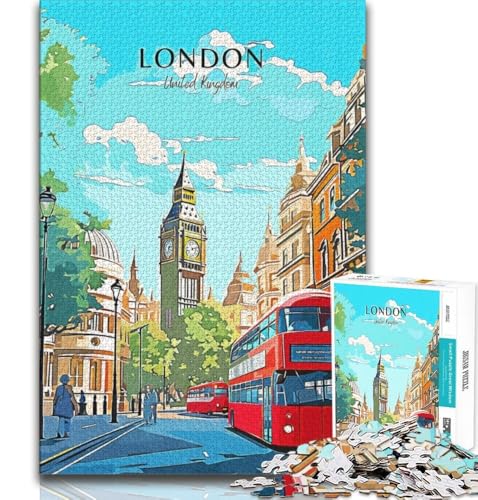 Big Ben London Reise-Puzzle für Erwachsene, 1000 Teile, Stressabbau, schwierige Herausforderung, gutes Geschenk für die ganze Familie, 38x26cm Big Ben London Reise-Puzzle für Erwachsene, 1000 Teile, Stressabbau, schwierige Herausforderung, gutes Geschenk für die ganze Familie, 38x26cm von GKJPOXZJ
