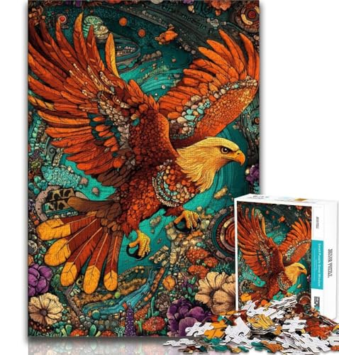 Blumenadler-Puzzle, 1000 Teile, für Teenager, Geschenke, für Lernspiele, Herausforderungsspielzeug, einzigartige Heimdekoration und Geschenke, 38x26cm Blumenadler-Puzzle, 1000 Teile, für Teenager, Geschenke, für Lernspiele, Herausforderungsspielzeug, einzigartige Heimdekoration und Geschenke, 38x26cm von GKJPOXZJ