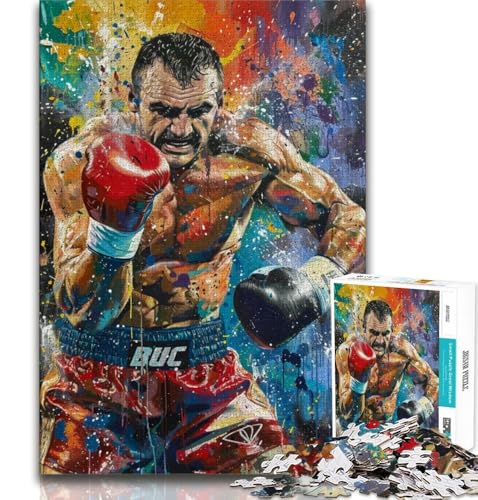 Boxer-Puzzle mit 1000 Teilen für Erwachsene und Jugendliche, Spielzeug, Lernspiele, Stressabbau, geeignet als Schreibtischdekoration, 75x50cm Boxer-Puzzle mit 1000 Teilen für Erwachsene und Jugendliche, Spielzeug, Lernspiele, Stressabbau, geeignet als Schreibtischdekoration, 75x50cm von GKJPOXZJ