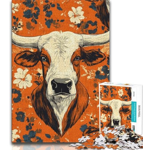 Bullen-Puzzle für Erwachsene, 1000 Puzzles, anspruchsvolles Spiel, Geschenke, ganze Familie, 75x50cm Bullen-Puzzle für Erwachsene, 1000 Puzzles, anspruchsvolles Spiel, Geschenke, ganze Familie, 75x50cm von GKJPOXZJ