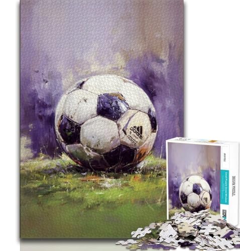 Bunte Fußball-Puzzles für Erwachsene, 1000 Puzzles, anspruchsvoll zu vervollständigen, Aber lustig und humorvoll, einzigartige Heimdekoration und Geschenke, 38x26cm von GKJPOXZJ