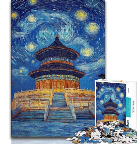 Der Himmelstempel-Puzzle, 1000 Teile, für Teenager, anspruchsvolles Spiel und Familienspiel, Wanddekoration, einzigartige Geburtstags, 38x26cm Der Himmelstempel-Puzzle, 1000 Teile, für Teenager, anspruchsvolles Spiel und Familienspiel, Wanddekoration, einzigartige Geburtstags, 38x26cm von GKJPOXZJ