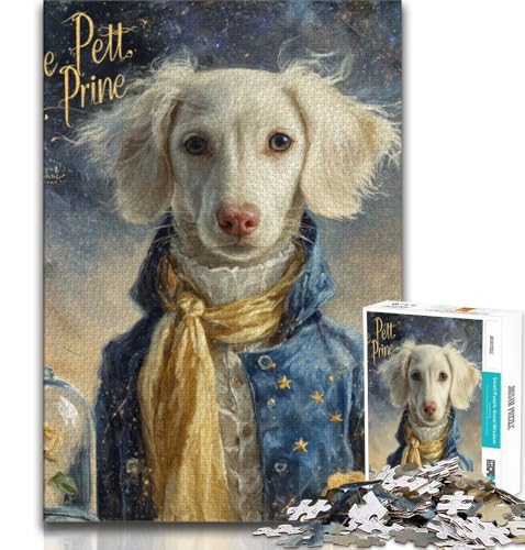 Der kleine Prinz, Hund, Puzzle für Erwachsene, 1000 Teile, Lernspielzeug, Familienspiele mit passendem Poster und Quizblatt, 38x26cm von GKJPOXZJ
