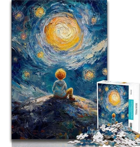 Der kleine Prinz des Nachthimmels, Puzzle für Teenager, 1000 Teile, Lernspielzeug, ganze Familie, 75x50cm von GKJPOXZJ