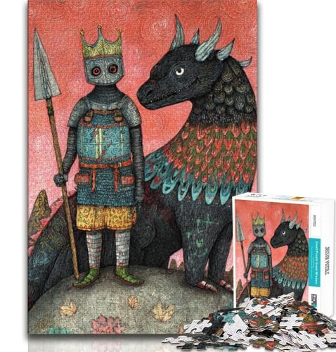 Drachenritter-Puzzles für Teenager, 1000 Teile, lustige Spiele, jedes Teil ist einzigartig – anspruchsvolles Familienspiel, 38x26cm Drachenritter-Puzzles für Teenager, 1000 Teile, lustige Spiele, jedes Teil ist einzigartig – anspruchsvolles Familienspiel, 38x26cm von GKJPOXZJ