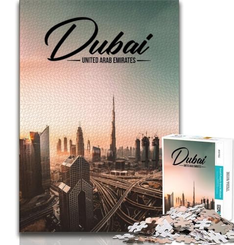 Dubai 1000-teiliges Puzzle für Erwachsene und Jugendliche, Denkspiel, Wanddekoration, einzigartige Geburtstags, 38x26cm Dubai 1000-teiliges Puzzle für Erwachsene und Jugendliche, Denkspiel, Wanddekoration, einzigartige Geburtstags, 38x26cm von GKJPOXZJ